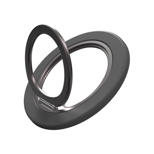 Image of Magnetic Phone Ring for MagSafe Phone Grip,Magnetic Cell Phone Stand Holder Finger Ring[Thin and Light Design] for iPhone Can Rotate 360 Degrees Compatible with iPhone12 /13 /14 /15 /16 /17Series-Grey