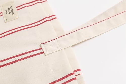 Image of Jeelow Large Striped Or Patterned Canvas Tote Bag for Women Men Shoulder Handbag with Zipper Pocket Travel