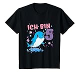 Lustige fünfjährige Jungen & Mädchen Delfin Design