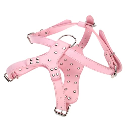 ifundom Per Cani Con Borchie Metalliche Pettorina Multifunzionale Per Passeggiate e Addestramento Design Elegante e Sicuro Taglia Accessorio Pet Outdoor