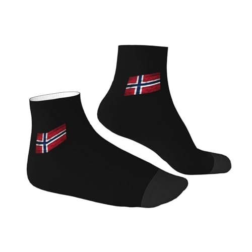 Norway Flag Socks Wool Sports Breathable Sock for Women Men3