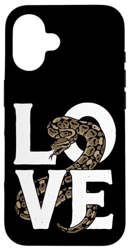 �{�[���p�C�\�� �T���O���X���D�� ঒��� �w�r Ball Python Snake Owner Love �X�}�z�P�[�X iPhone 16 �p