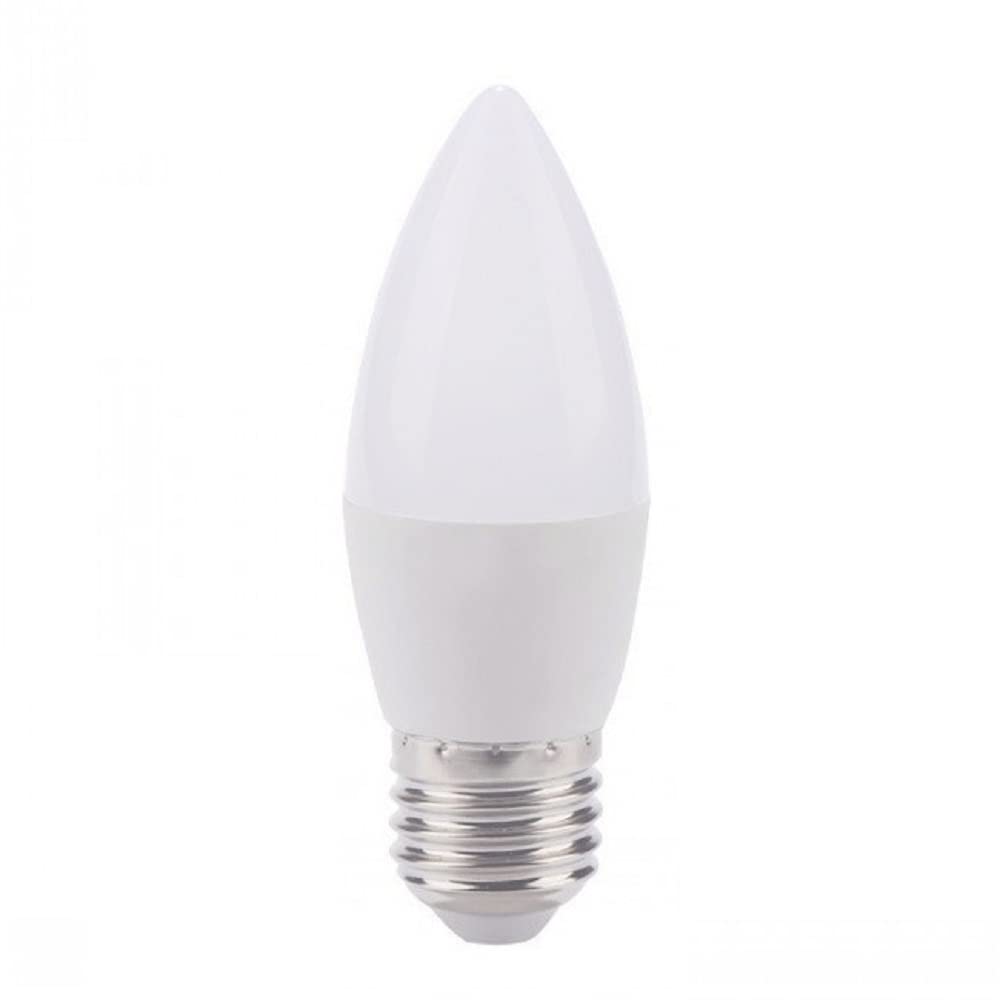 1fortunate Lights 5 0pcs AC220V-240V Bombilla led E14 E27 LED Lámpara Interior Caliente frío Blanco Claro 7W LED Chandelier de la decoración del hogar del Bulbo de la Vela