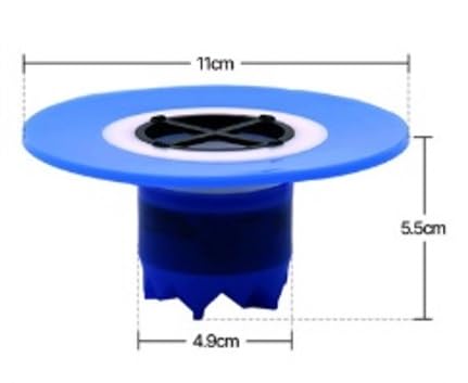 SC Cool Universal Drain Trap – Odor Blocking Silicone Floor Drain Insert, Easy Installation, Double-Layer Barrier, for Bathroom, Kitchen, Laundry (Inner 1.77-2.13 in)