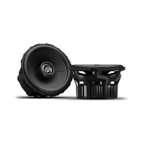 Rockford Fosgate P1V2-5 Punch P1 5.25" 3-Way Coaxial Full Range Speakers - Black (Pair)