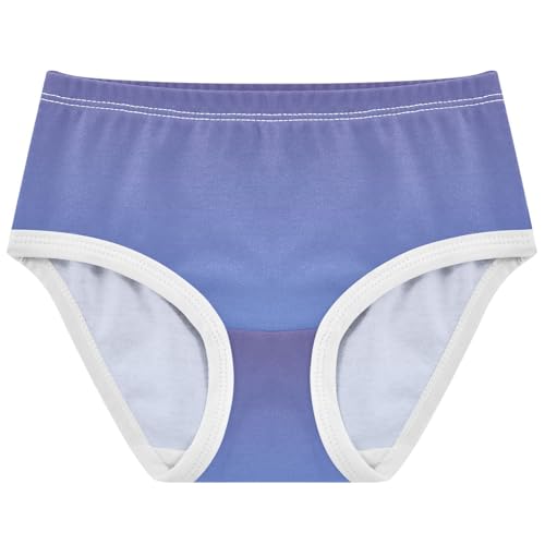 Joisal Ombre Violet Blue Gradient Girls Underwear Toddler 2t Cotton Panties for Girl Animals Kids Undies Briefs