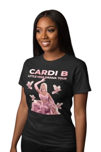 Little Miss Drama Tour Merch Tshirt Shirt tee Matching Car Tour Dates Standing (US, Alpha, Large, Regular, Regular, White)