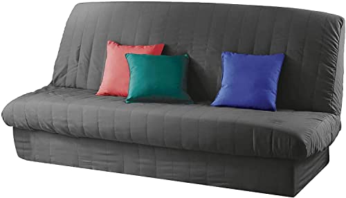 KGS Housse de clic clac - Anthracite - 140x200cm