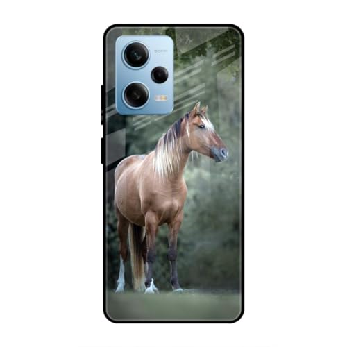 Image of SmashItUp Horse | Animal Designer Printed TPU Metal Case Mobile Back Cover for Redmi Note 12 Pro 5G