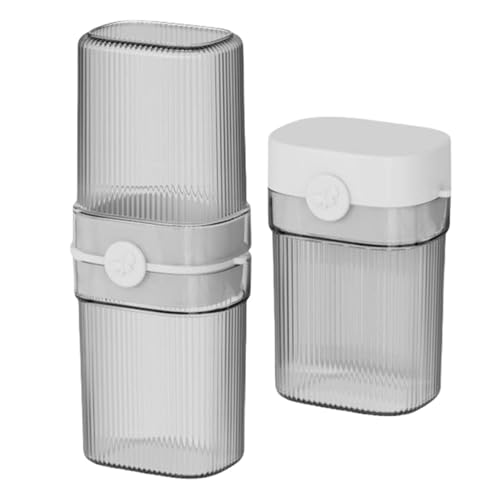 Portasapone da viaggio - portatile portaspazzolino con coperchio contenitore per dentifricio e portasapone per viaggi campeggio di lavoro e scuola