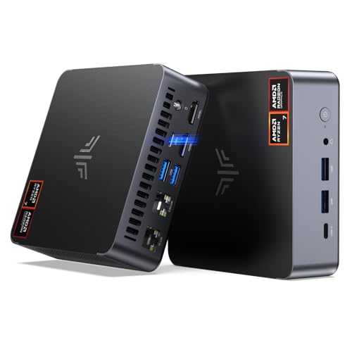 Image of KAMRUI AM21 Mini PC, Win-11 Pro AMD Ryzen 7 8745HS (8C /16T,Up to 4.9GHz) | 16GB DDR5 RAM 512GB NVMe SSD Mini Computer, WIF6, BT5.2, Triple 4K, Ethernet, Mini Desktop Computer for Office, Business
