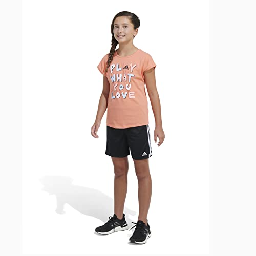 Image of adidas Girls' Short Sleeve Scoop Neck Tee T-Shirt