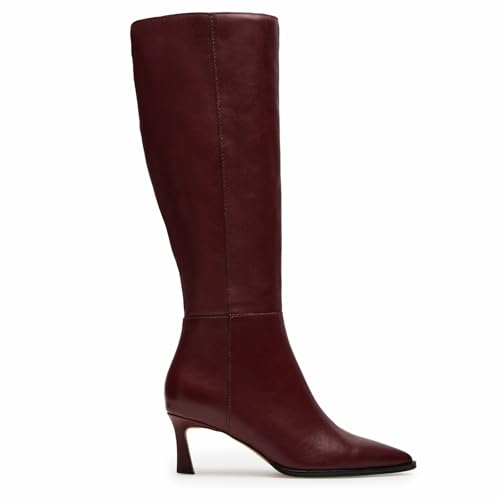 Knee High Boots for Women Pointed Toe Tall Stiletto High Heel Side Zipper Dress Long Boots2