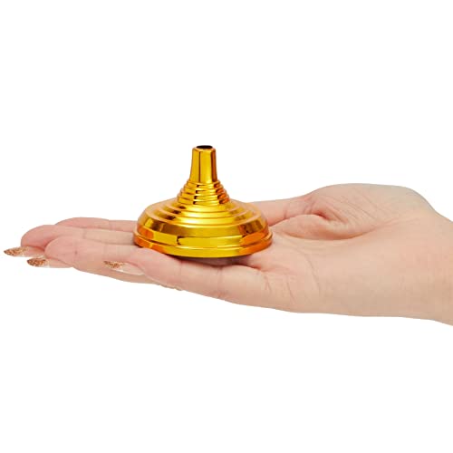 Juvale Mini Flag Stand & Holder Set - 24-Pack, Gold, for 4 x 6-Inch Flags - Tabletop & Desk Stands & Tiny Holders for Office & Party Centerpieces