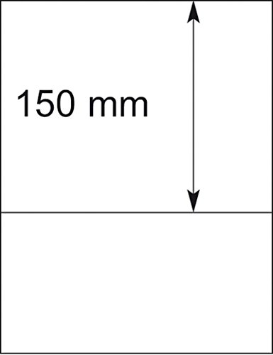 Lindner 802101 Feuilles Neutres T pour classer les blocs de timbres