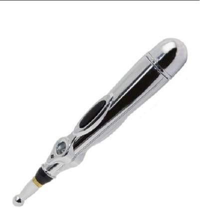 Generic Monitor Electric Pen massager MP-628 Health Care Accupunture Laser Therapy Pain Stimulator Energy Meridian Pulse Pen Massager (Silver)