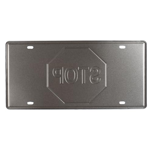 Image of inchStop inch Vintage Retro Metal Signs - License Wall Plate, Car Tag - Ideal for Cafe, Restaurant, Shop, Home, Hotel, Club, Office, Living Area - Design Plaque