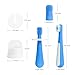 Ubbi Grow with Me Toothbrush Training Set for Babies and Toddlers, Includes Silicone Finger Brush, 360° and Soft Bristled Toothbrush, Polaris Blue