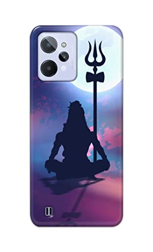 Image of Printed Hard Back Cover Case for Realme C31 Back Cover (Lord Shiva) -702