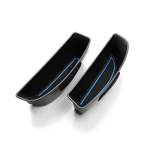GANDUS Passend for VW ID 3 ID3 ID 3 Türgriff Aufbewahrungsbox Zubehör Armlehnenbox Vordertür Halter Tablett Auto Organizer Container Aufbewahrungsbox für Türgriffe (Size : ID3 DOOR BOX 2 BLUE)