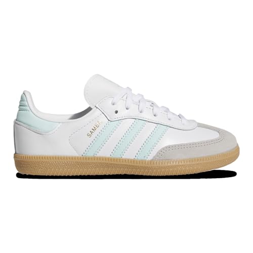 Adidas Originals Samba - Boys' Preschool (JP5485, White/Semi Flash Aqua/Gum)