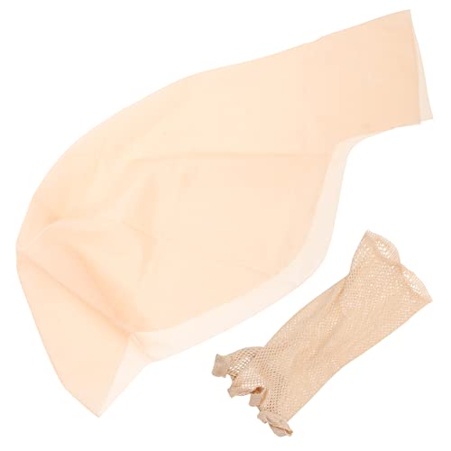 Beaupretty 1 Juego Cubierta Calva De Látex Gorro De Raso Pararse Accesorios Soporte Para Peluca Decoración Neto Red De Malla Para El Cabello Calvo Parte Cosplay Cono Emulsión