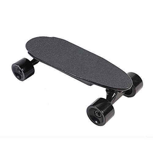 DX Skateboard électrique mini standard pour jeunes, 43,2 cm, 4 roues en érable canadien, capacité d'escalade de 15 ° avec télécommande