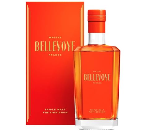 BELLEVOYE - Triple Malt - Whisky Francés Bellevoye Orange - Medalla del Maestro 2023 The World Whisky Masters - 43% De Alcohol - 100% Origen Francia - 700 ml