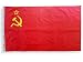 High Supply 3x5 Soviet Union Flag with Two Brass Grommets, 100% Polyester Fabric, and Double Stitched Edges, 3x5 USSR Flag, 3x5 Soviet Union Flag, Sickle and Hammer Flag, Soviet Flag