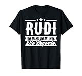 Rudi Name Lustiger Spruch Shirt Vorname Geschenk