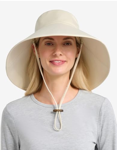 Sombrero femenino con ala ancha y protección UV miniatura 4