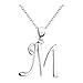 Produktbild SOFIA MILANI - Damen Halskette 925 Silber - M Buchstaben Anhänger - 50349