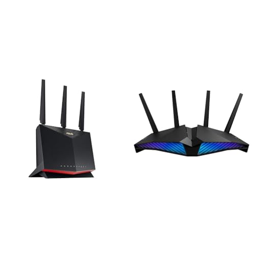 Image of ASUS RT-AX86U Pro (AX5700) WiFi 6 Router, 2.5G Port, Gaming Port & RT-AX82U (AX5400) WiFi 6 Router, Mobile Game Mode