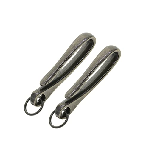 Packung von 2 japanischen U-förmigen Angelhaken Schlüsselanhänger Gürtelclip DIY Crafting Haken Handicrafts Schlüsselanhänger Geschenke Zubehör, Schwarz Cover