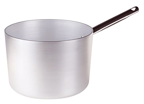 Pentole Agnelli Alluminio ALMA105B36 Linea 3mm Casseruola Altissima con 1 Manico 36 cm Acciaio