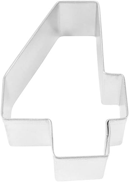 R&M Number 4 Cookie Cutter in Durable, Economical, Tinplated Steel