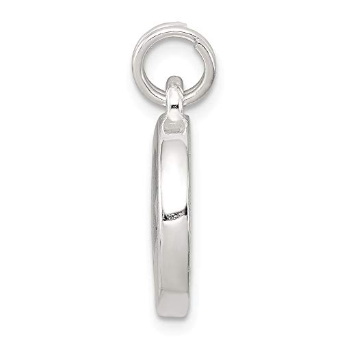 Sterling Silver Four Leaf Clover Charm (Approximately 22 X 15 Mm) #TOP1