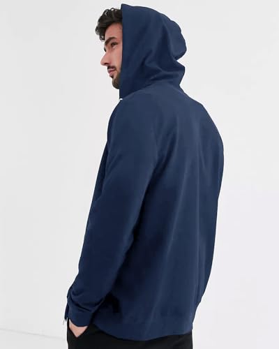 Image of EYEBOGLER Mens Hooded Neck Full Sleeves Regular Fit Solid Jacket