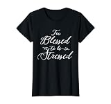 Womens Too Blessed to Be Stressed Christian Women's T-Shirt