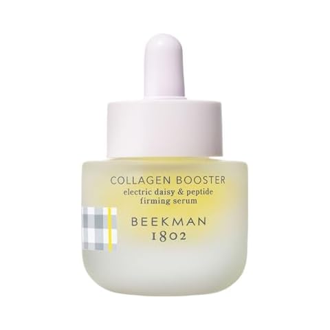 Beekman 1802 Collagen Booster Electric Daisy & Peptide Firming Face Serum - Fragrance Free - 0.5 fl oz - Boosts Collagen Production & Tightens Skin - Good for Sensitive Skin - Cruelty Free Cover