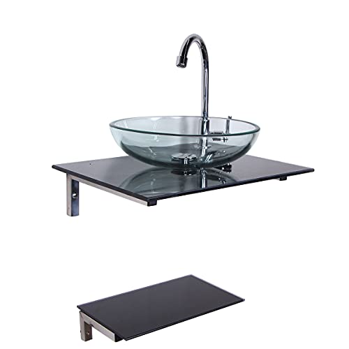 Kit Gabinete Banheiro Pequeno 45cm Com Cuba E Torneira