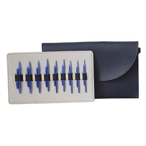 Aiguilles à tricoter circulaires en aluminium interchangeables kit tissage 3mm 6mm - 5