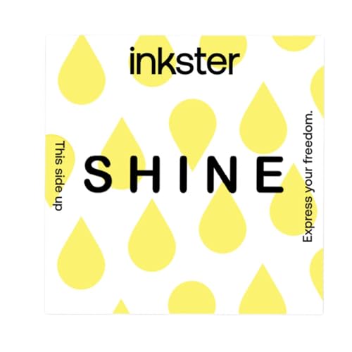 Tatuaje con brillo Inkster® | Tatuaje temporal con certificación cosmética de la UE | impermeable + vegano | tatuaje revolucionario de 2 semanas