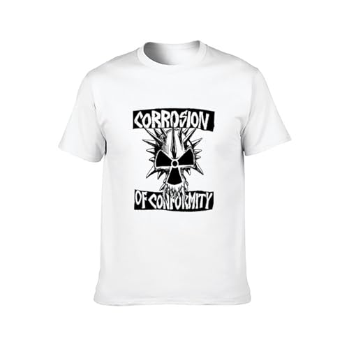 Photo de AOJIEXIAO Corrosion of Conformity Logo Men Adult Short Sleeve White XXL