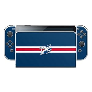 DeinDesign Skin kompatibel mit Nintendo Switch OLED Folie Sticker Eishockey Logo Adler Mannheim