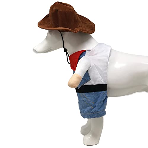 Disfraz de vaquero para perro Pet Life Rodeo Bones miniatura 2