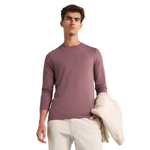 Image of Wellbi Full Sleeve T-Shirts for Men | Black | Breathable Eco-Friendly Bamboo Blend for All-Day Comfort | Ideal for Travel, Gym, or Casual Wear | Machine Washable