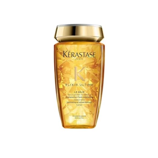KÉRASTASE Elixir Ultime - Le Bain - Shampoing À L'Huile Sublimatrice - Nourrit & Hydrate - Huile Sacrée de Marula - Cheveux Secs & Ternes - 250 ml