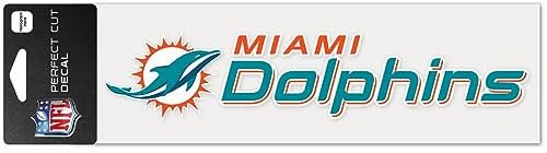WinCraft NFL Miami Dolphins WCR49083014 Perfect Cut Decals, 3" x 10" - Image 3
