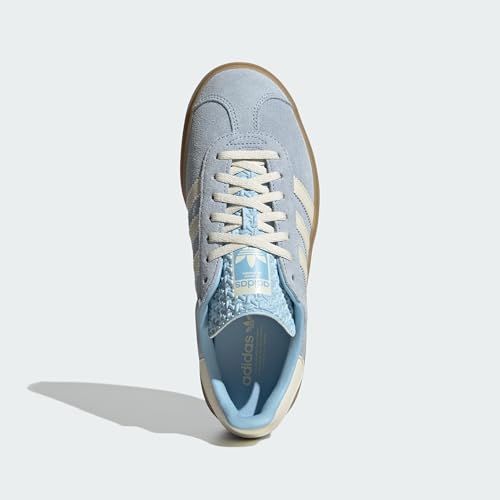 Image of adidas Gazelle Bold Womens Sneaker (Clear Sky Blue Cream, 8)